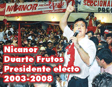 Nicanor Duarte Frutos - Presidente electo
